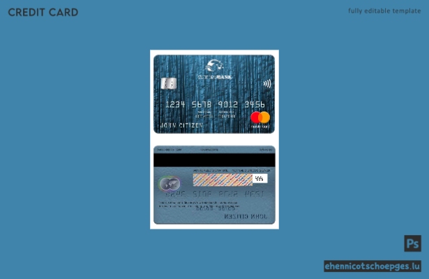 Mustervorschau der Victoriabank Mastercard für Moldawien
